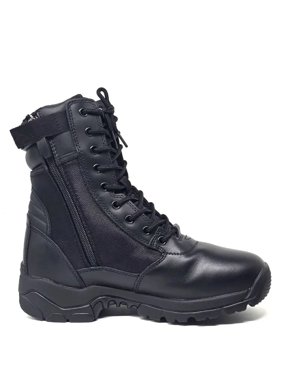 LA Police Gear LAPG Core Combat Boot Black Zipper Tactical Boots Men’s Size 7R